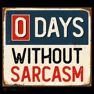 0 Days Without Sarcasm Funny Sarcastic Stripe Pom Pom Beanie