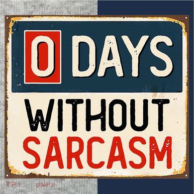 0 Days Without Sarcasm Funny Sarcastic Kids Colorblock Raglan Jersey