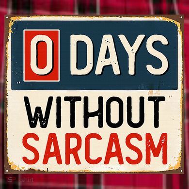 0 Days Without Sarcasm Funny Sarcastic Women's Flannel Plaid Pajama Pants