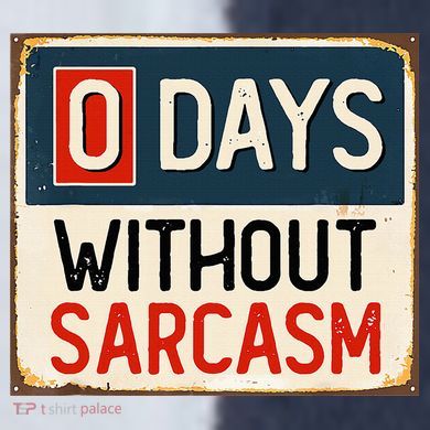 0 Days Without Sarcasm Funny Sarcastic Sport-Tek Competitor United Soccer Jersey