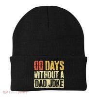 00 Days Without A Dad Joke Fathers Day Beanie thumb 0