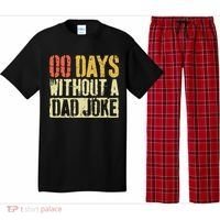 00 Days Without A Dad Joke Fathers Day Pajama Set thumb 0