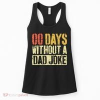 00 Days Without A Dad Joke Fathers Day Women's Tank Top thumb 0