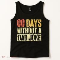 00 Days Without A Dad Joke Fathers Day Tank Top thumb 2