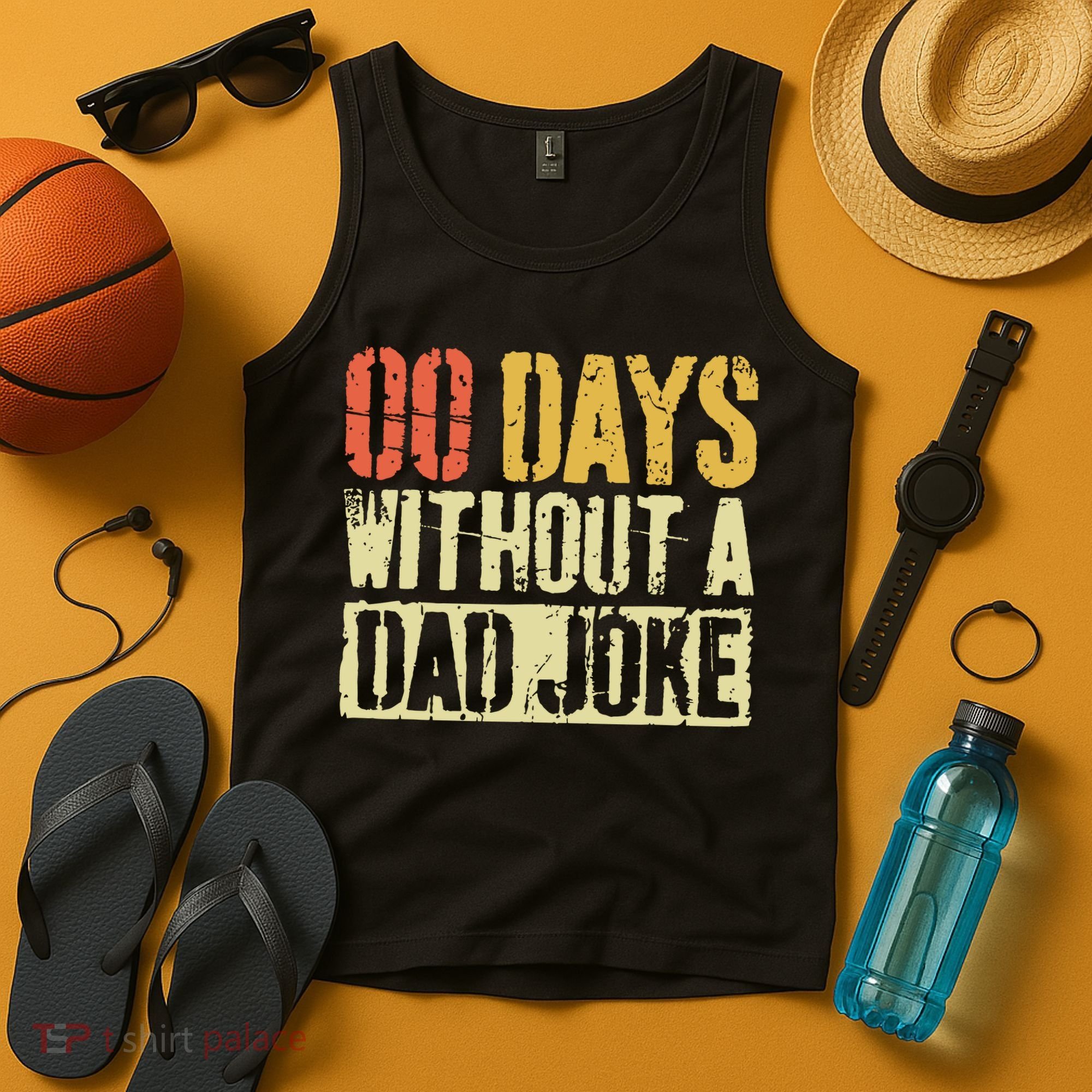 00 Days Without A Dad Joke Fathers Day Tank Top