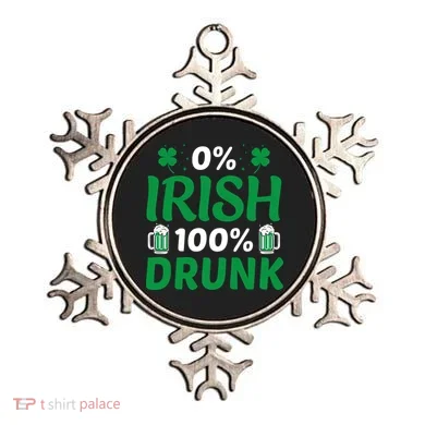0% Irish 100% Drunk, St Patrick's Day Ornament