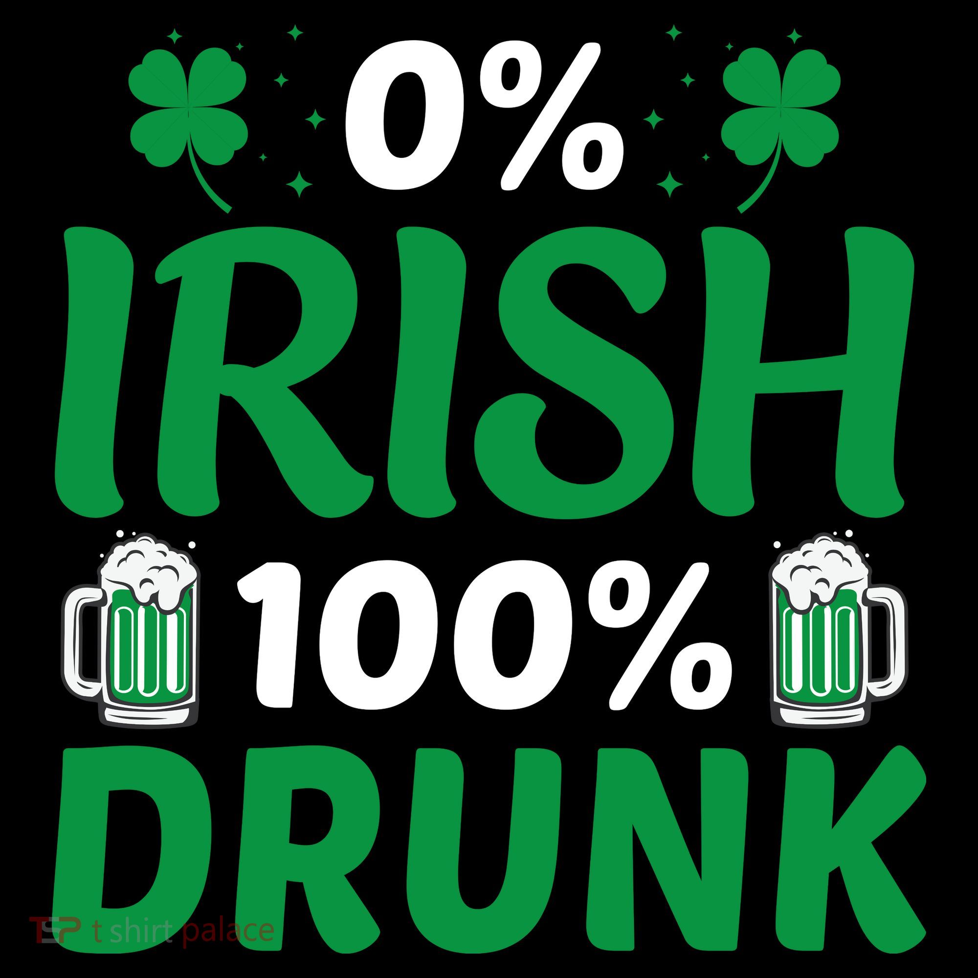 0% Irish 100% Drunk, St Patrick's Day Toddler Hoodie
