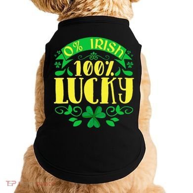 0 Irish 100 Lucky Saint Patrick's Day Celebration Doggie Tank