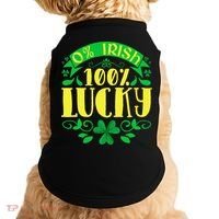 0 Irish 100 Lucky Saint Patrick's Day Celebration Doggie Tank thumb 0