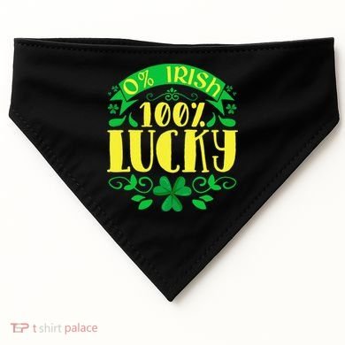 0 Irish 100 Lucky Saint Patrick's Day Celebration USA-Made Doggie Bandana