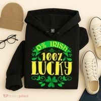0 Irish 100 Lucky Saint Patrick's Day Celebration Hoodie thumb 4