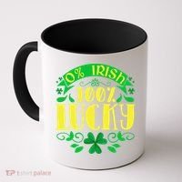 0 Irish 100 Lucky Saint Patrick's Day Celebration Coffee Mug thumb 0