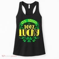 0 Irish 100 Lucky Saint Patrick's Day Celebration Women's Tank Top thumb 0