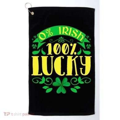 0 Irish 100 Lucky Saint Patrick's Day Celebration Golf Towel