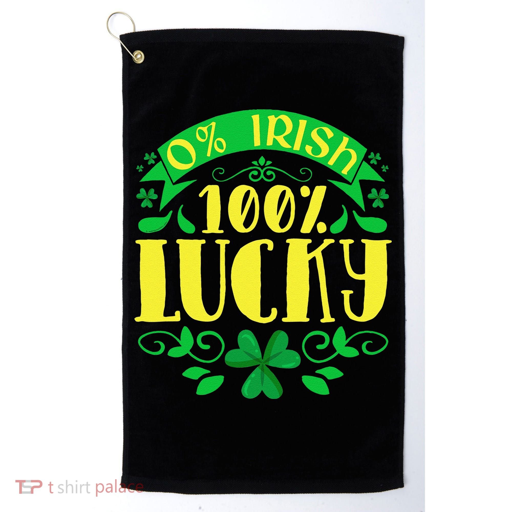 0 Irish 100 Lucky Saint Patrick's Day Celebration Golf Towel