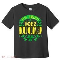 0 Irish 100 Lucky Saint Patrick's Day Celebration Toddler T-Shirt thumb 0