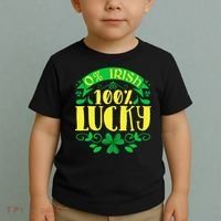 0 Irish 100 Lucky Saint Patrick's Day Celebration Toddler T-Shirt thumb 2