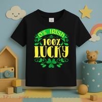 0 Irish 100 Lucky Saint Patrick's Day Celebration Toddler T-Shirt thumb 3