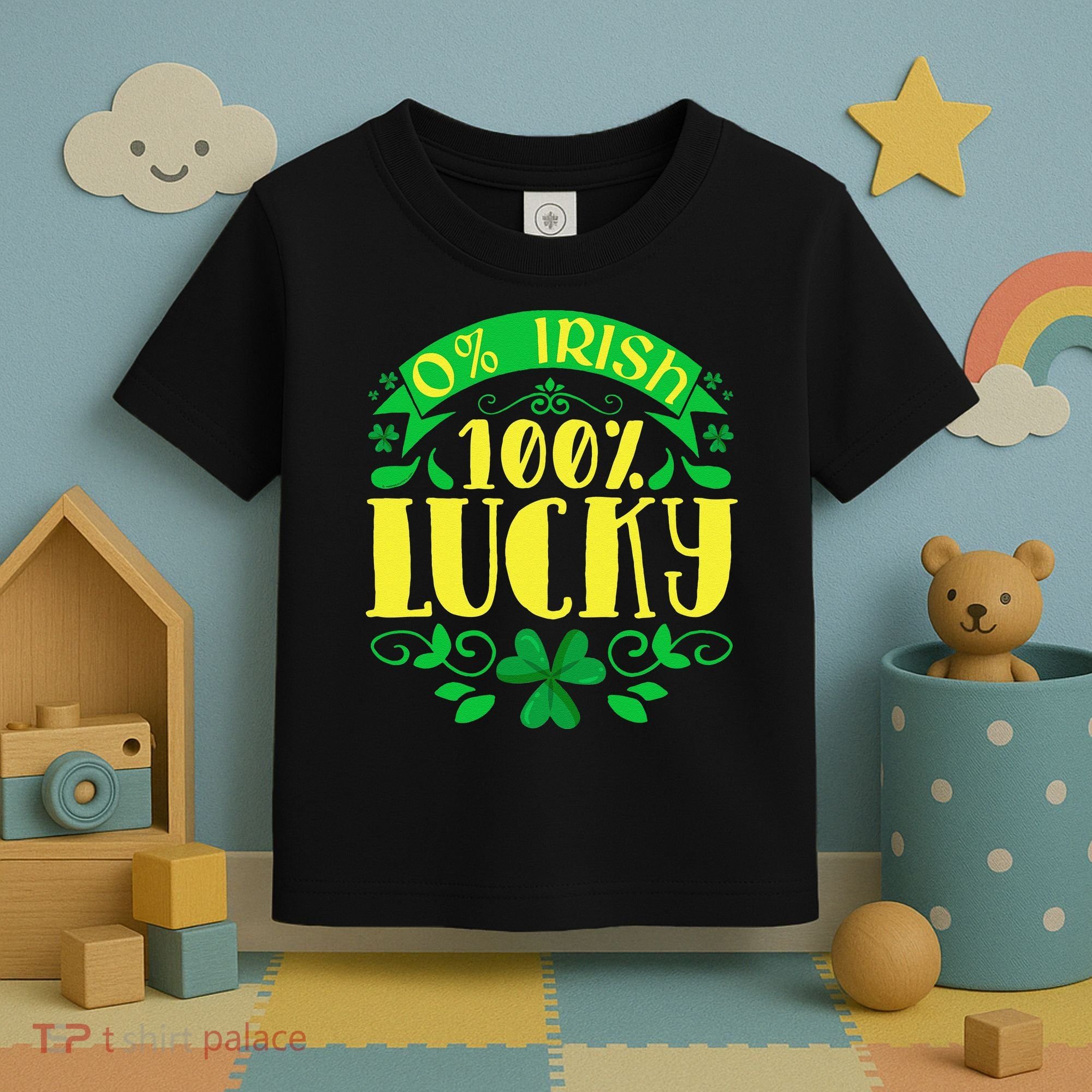0 Irish 100 Lucky Saint Patrick's Day Celebration Toddler T-Shirt