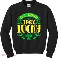 0 Irish 100 Lucky Saint Patrick's Day Celebration Kids Sweatshirt thumb 0