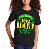 0 Irish 100 Lucky Saint Patrick's Day Celebration Kids T-Shirt thumb 2