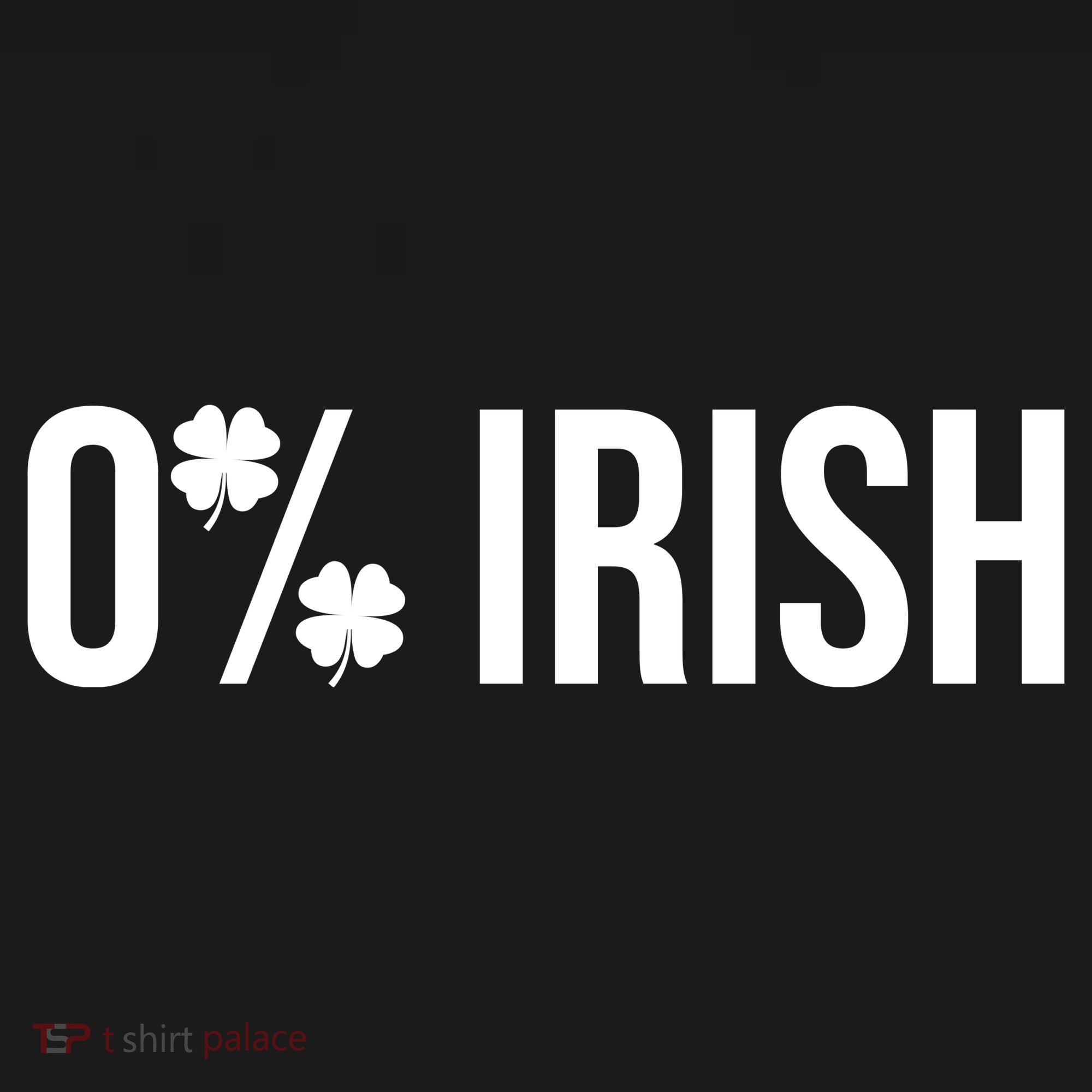 0% Irish Zero Percent Funny St Patricks Day Doggie Tank
