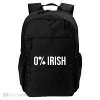 0% Irish Zero Percent Funny St Patricks Day Backpack thumb 0