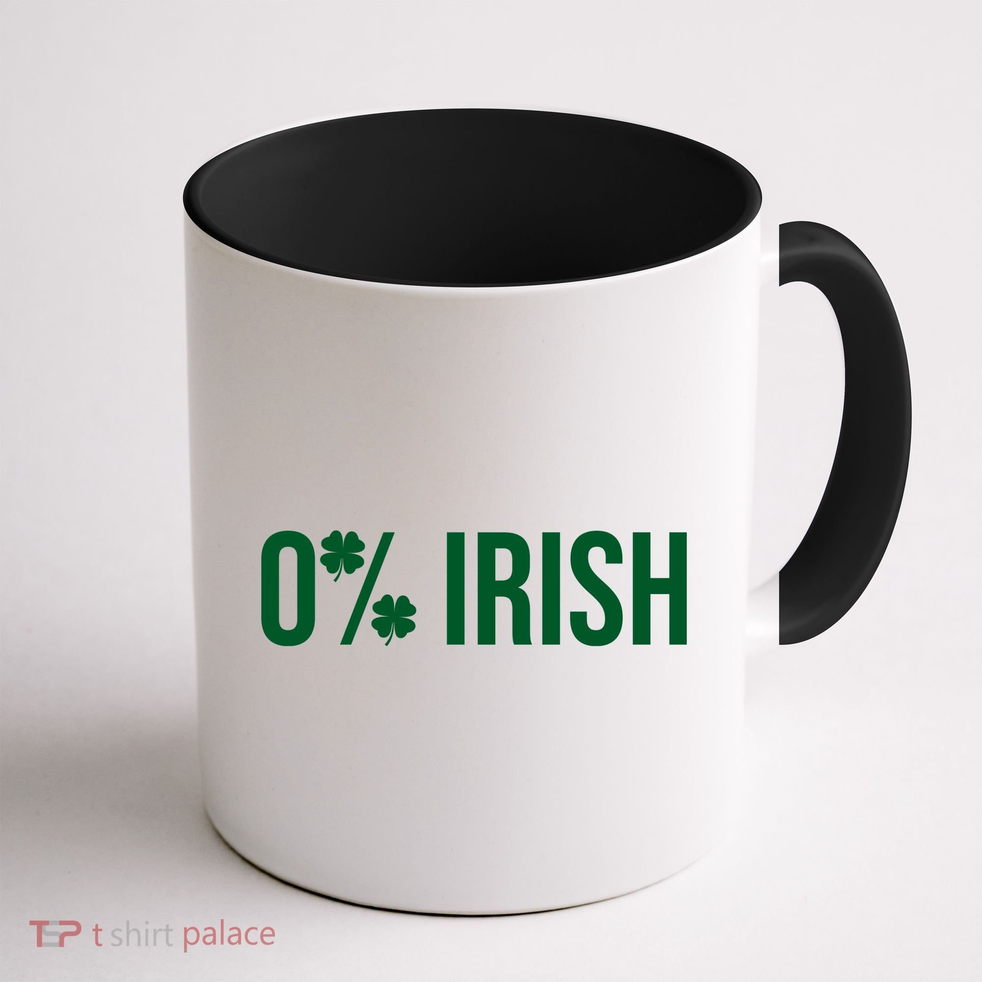 0% Irish Zero Percent Funny St Patricks Day Coffee Mug