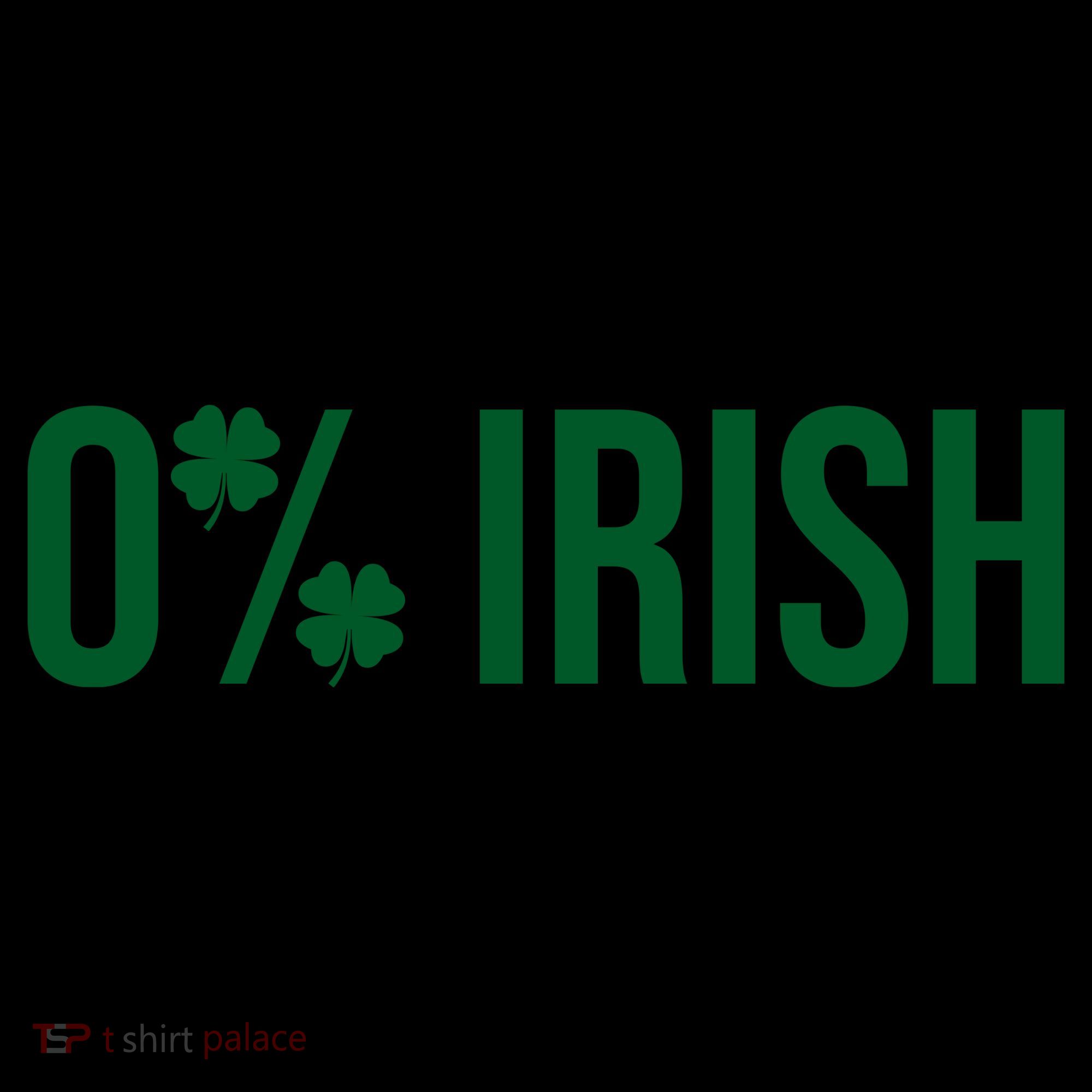 0% Irish Zero Percent Funny St Patricks Day Coffee Mug