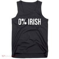 0% Irish Zero Percent Funny St Patricks Day Tank Top thumb 0