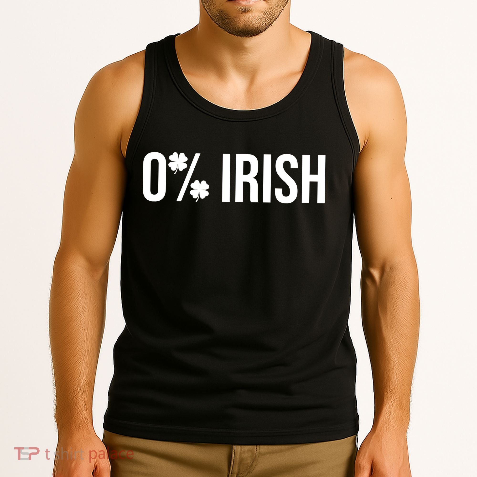 0% Irish Zero Percent Funny St Patricks Day Tank Top