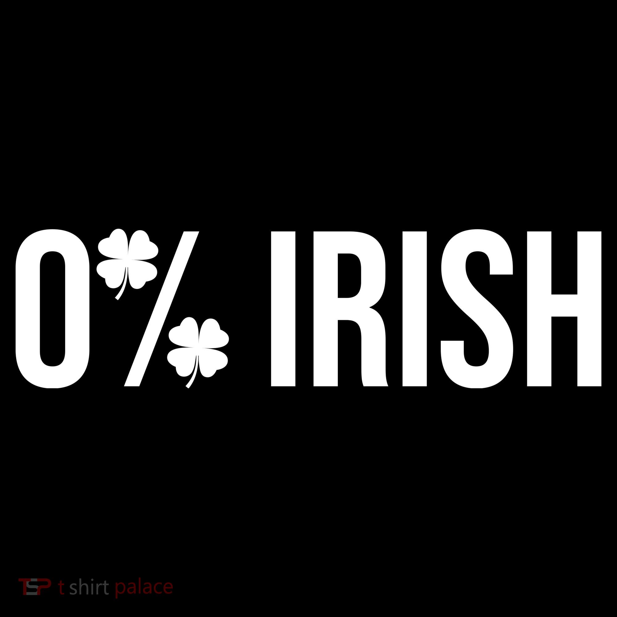 0% Irish Zero Percent Funny St Patricks Day Visor