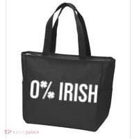 0% Irish Zero Percent Funny St Patricks Day Tote Bag thumb 3