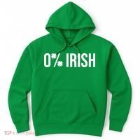 0% Irish Zero Percent Funny St Patricks Day Hoodie thumb 0