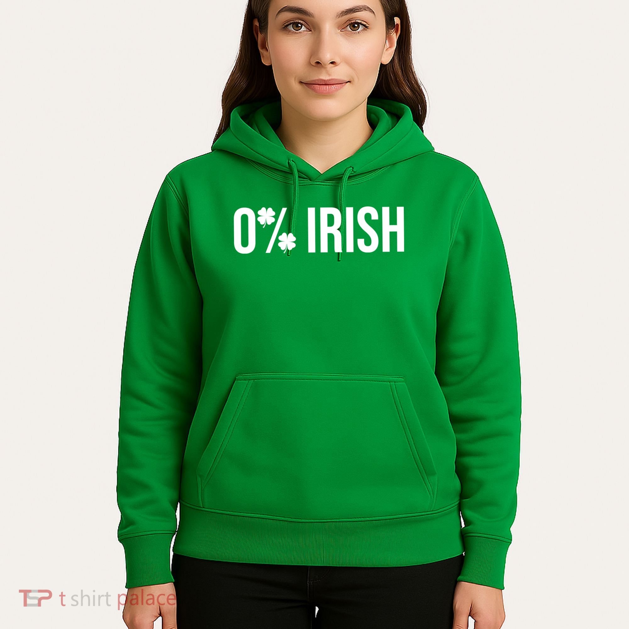0% Irish Zero Percent Funny St Patricks Day Hoodie