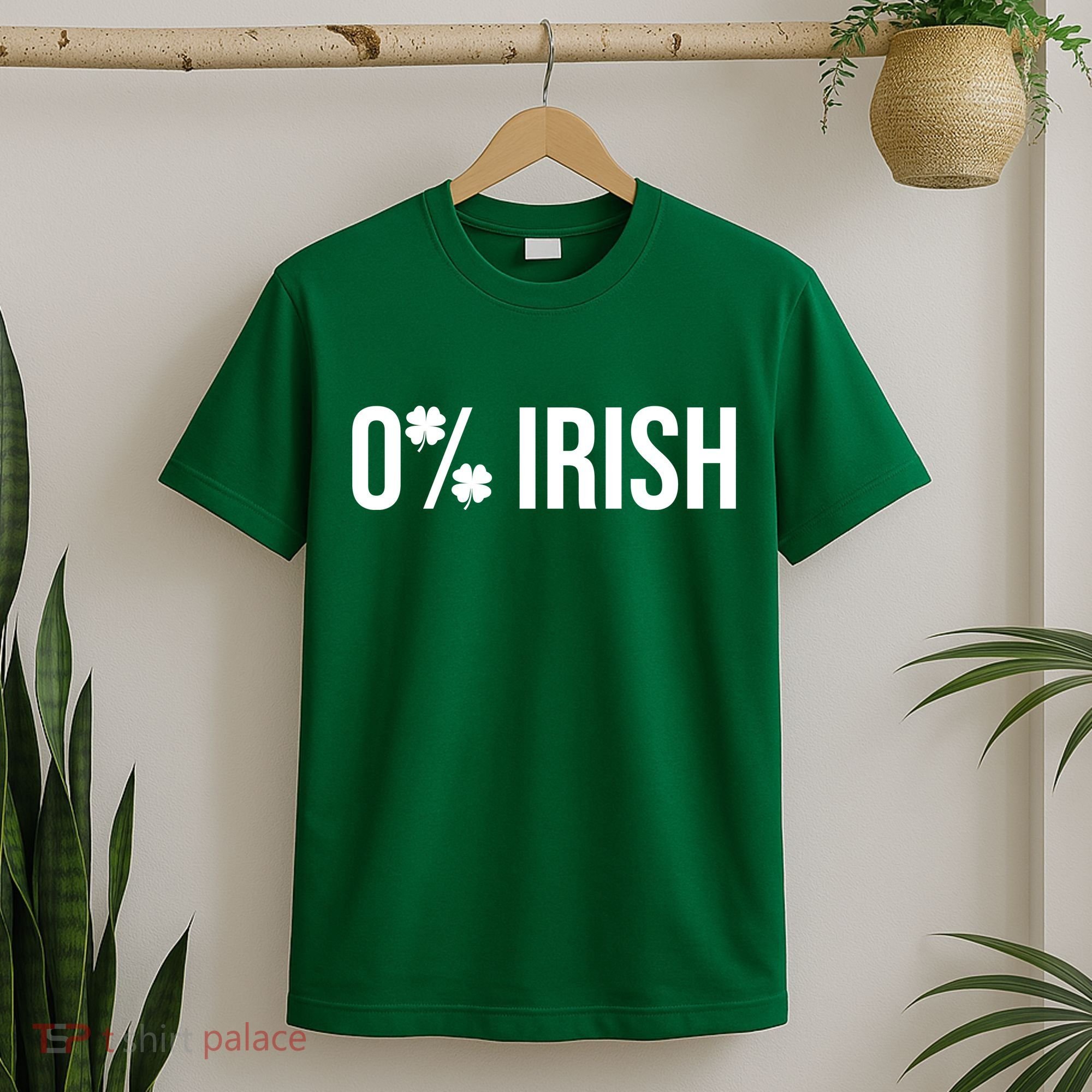 0% Irish Zero Percent Funny St Patricks Day T-Shirt