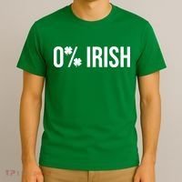 0% Irish Zero Percent Funny St Patricks Day T-Shirt thumb 3
