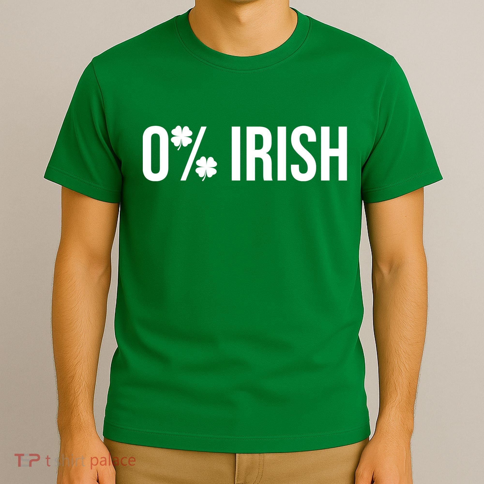 0% Irish Zero Percent Funny St Patricks Day T-Shirt