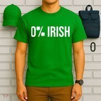 0% Irish Zero Percent Funny St Patricks Day T-Shirt thumb 6