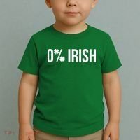 0% Irish Zero Percent Funny St Patricks Day Toddler T-Shirt thumb 2