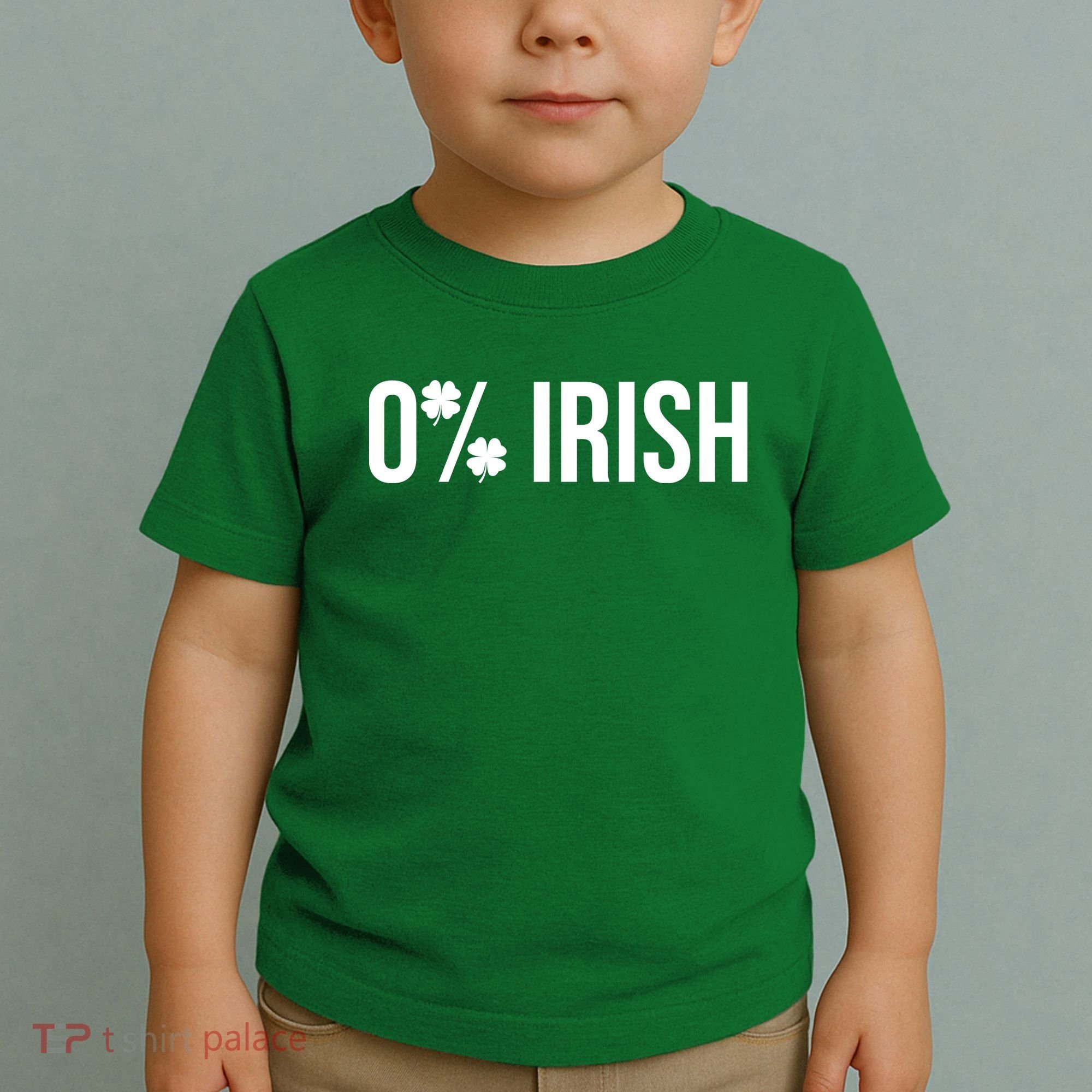 0% Irish Zero Percent Funny St Patricks Day Toddler T-Shirt