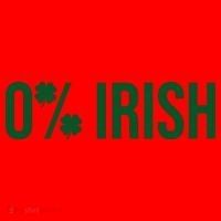 0% Irish Zero Percent Funny St Patricks Day Santa Hat thumb 1
