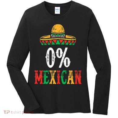 0 Mexican Cinco De Mayo Fiesta Sombrero Women's Long Sleeve Shirt