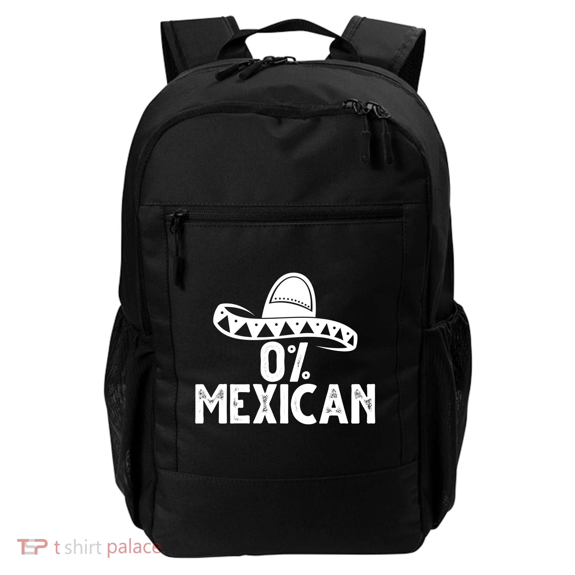 0% Mexican Funny Cinco De Mayo Backpack