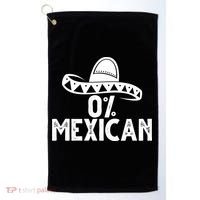 0% Mexican Funny Cinco De Mayo Golf Towel thumb 0