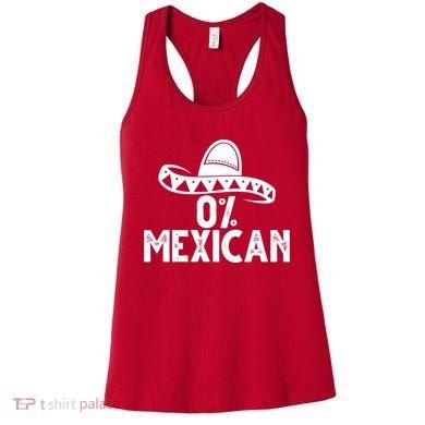 0% Mexican Funny Cinco De Mayo Women's Tank Top