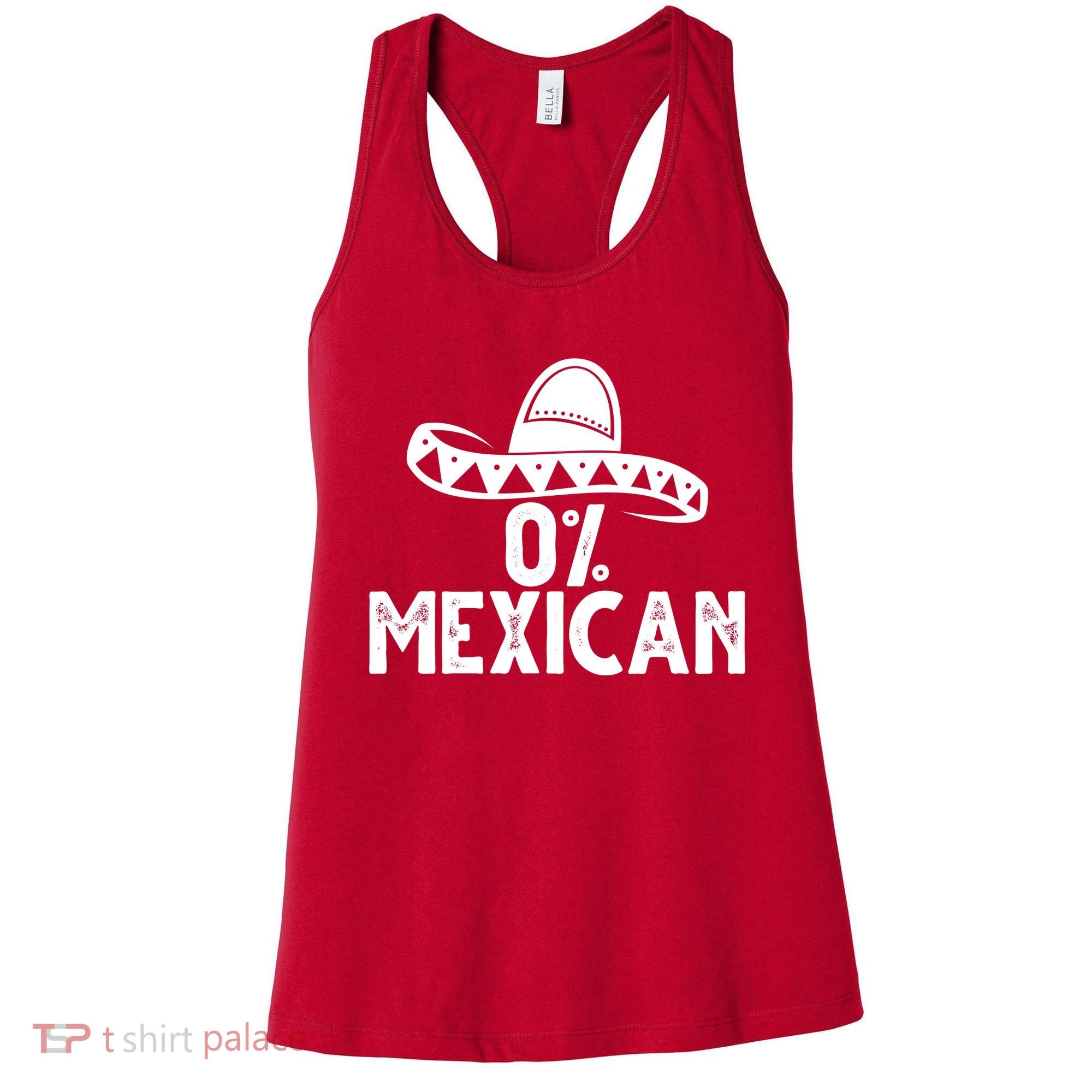0% Mexican Funny Cinco De Mayo Women's Tank Top