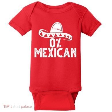 0% Mexican Funny Cinco De Mayo Baby Bodysuit