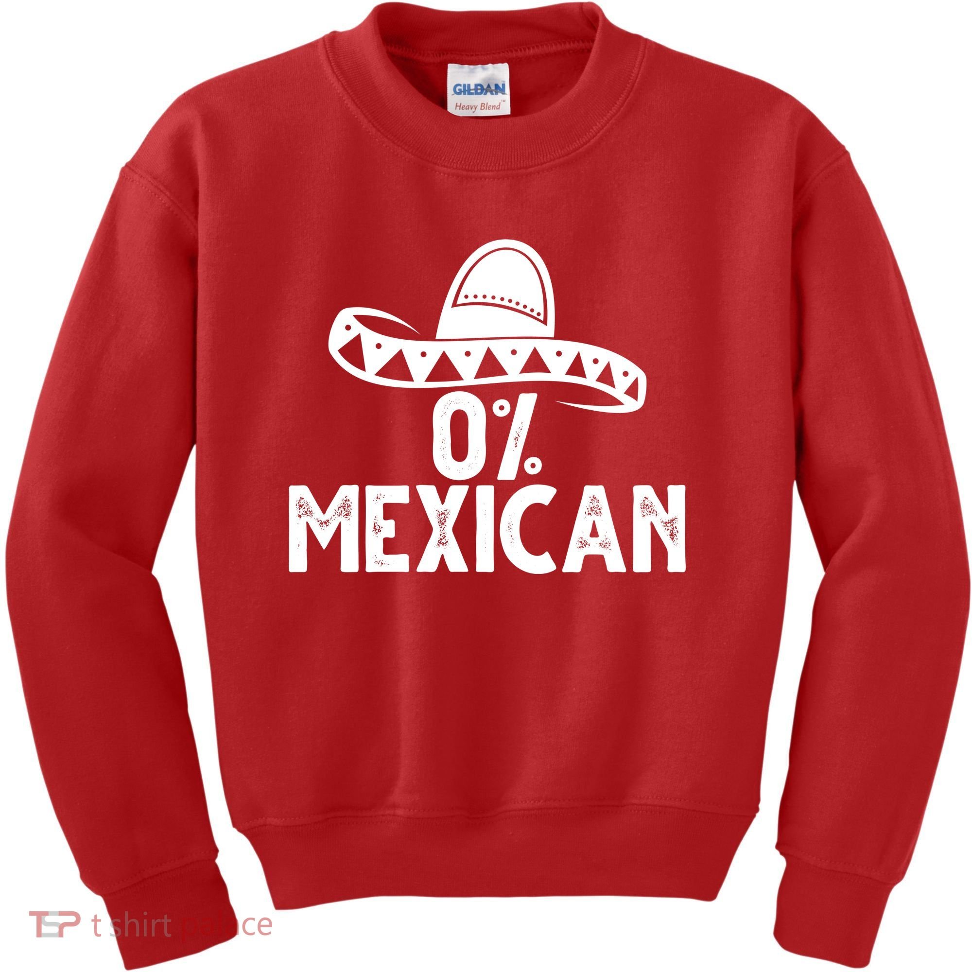 0% Mexican Funny Cinco De Mayo Kids Sweatshirt