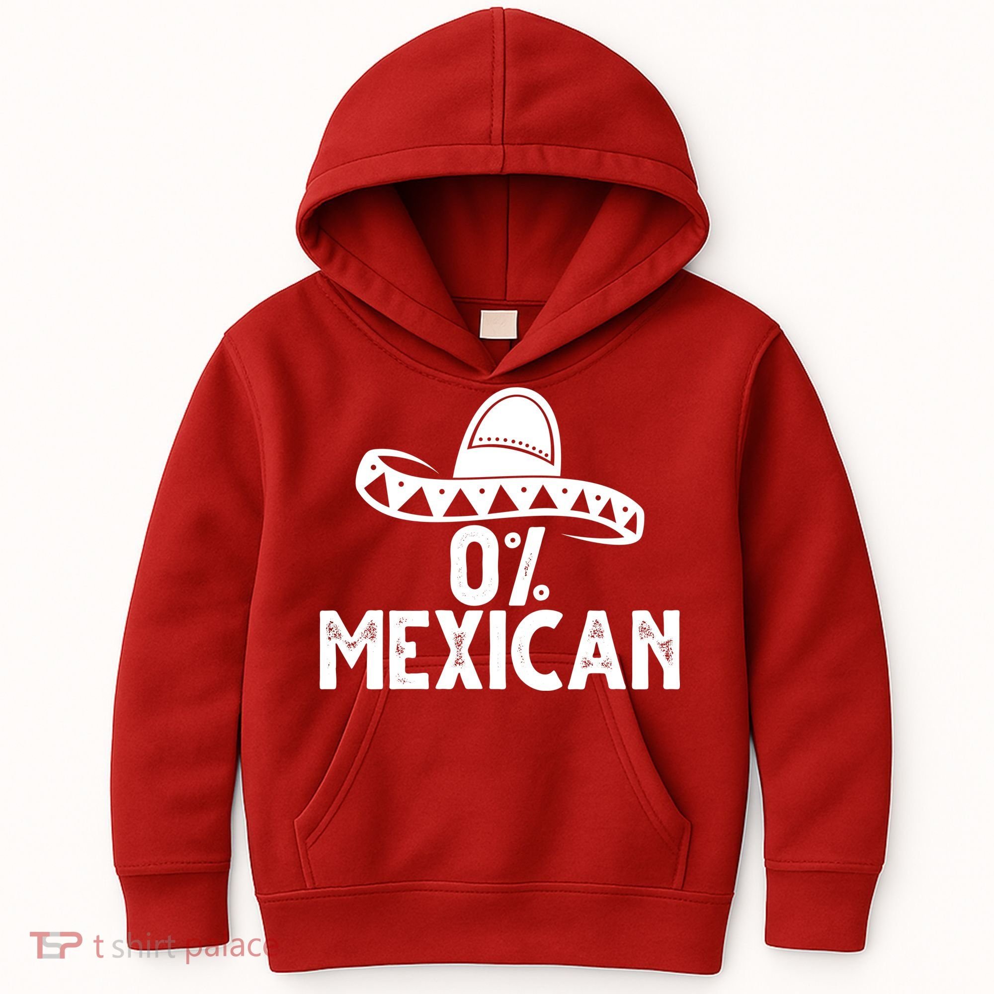 0% Mexican Funny Cinco De Mayo Kids Hoodie